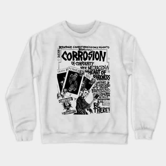 Corrosion of Conformity Punk Flyer Crewneck Sweatshirt by Punk Flyer Archive